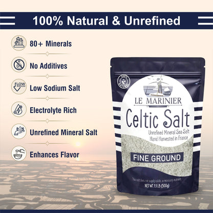 Le Marinier Celtic Salt Fine Ground - 8.81oz / 250 G