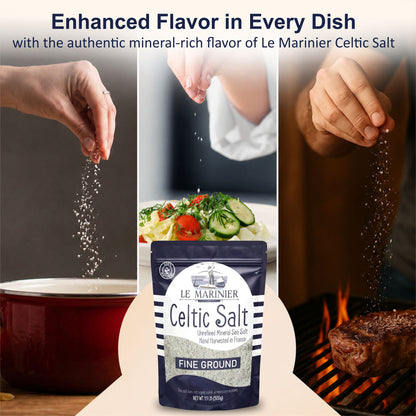 Le Marinier Celtic Salt Fine Ground - 8.81oz / 250 G