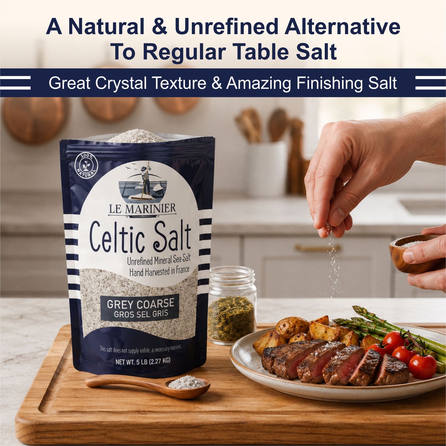 Le Marinier Celtic Salt Grey Coarse - 8.81oz / 250g