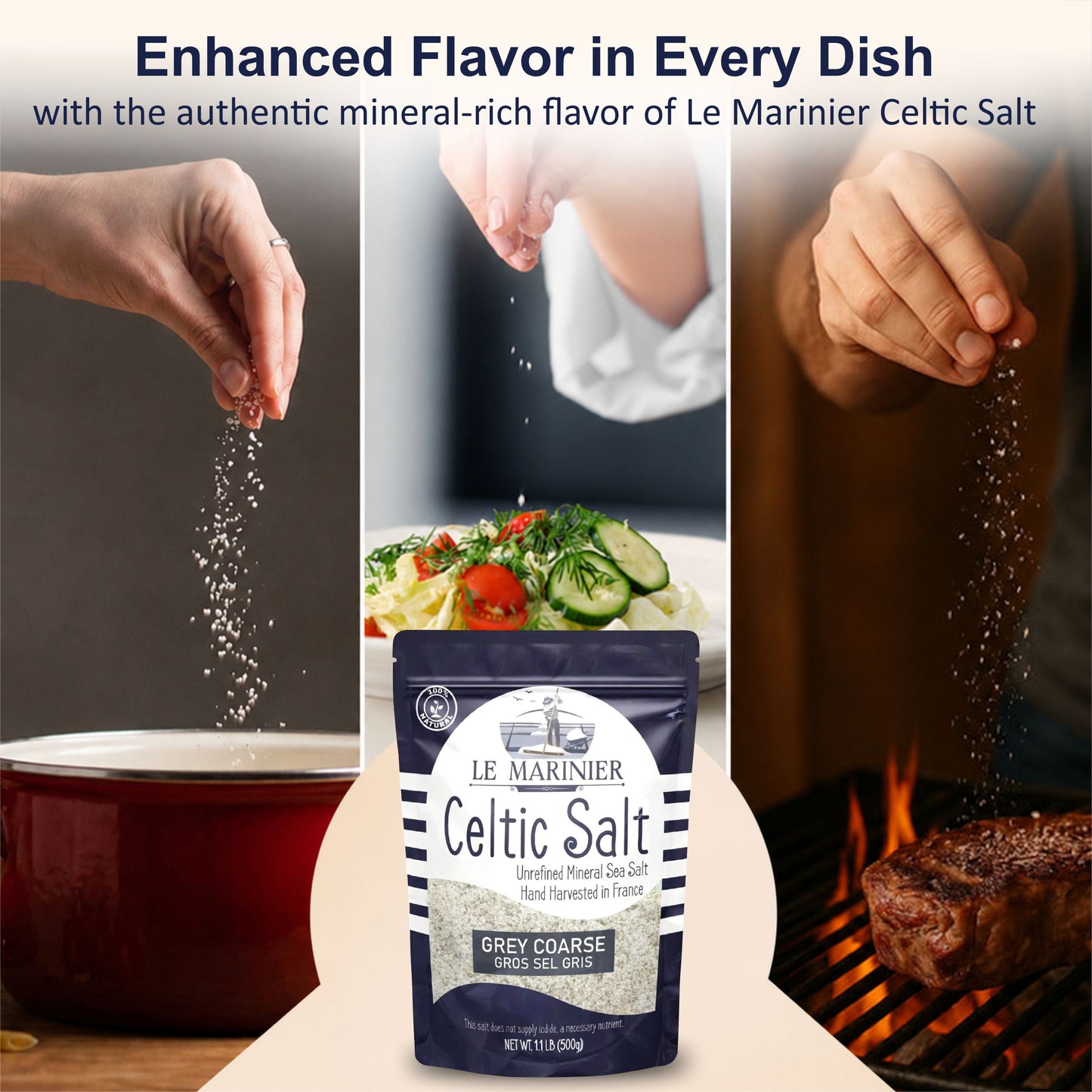 Le Marinier Celtic Salt Grey Coarse - 8.81oz / 250g
